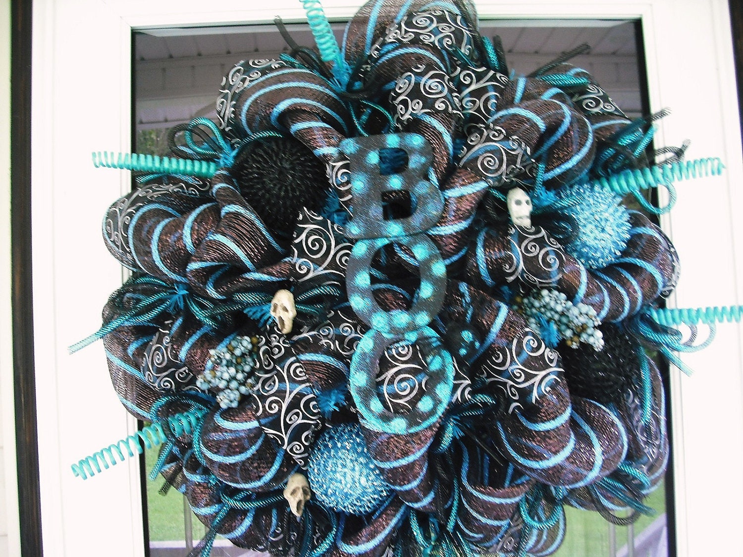 SALE Blue & Black Halloween