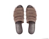 Leather slippers, Grey slippers, Handmade shoes ,Women shoes