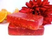 Blood Orange Glycerin Soap -- Handmade Vegan Sulfate Free Glycerin Soap