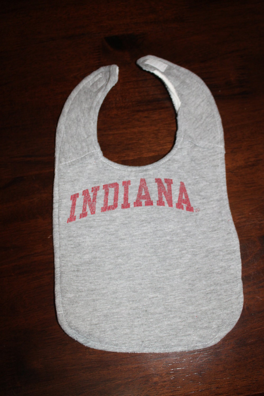 Upcycled Bib from Indiana Tshirt