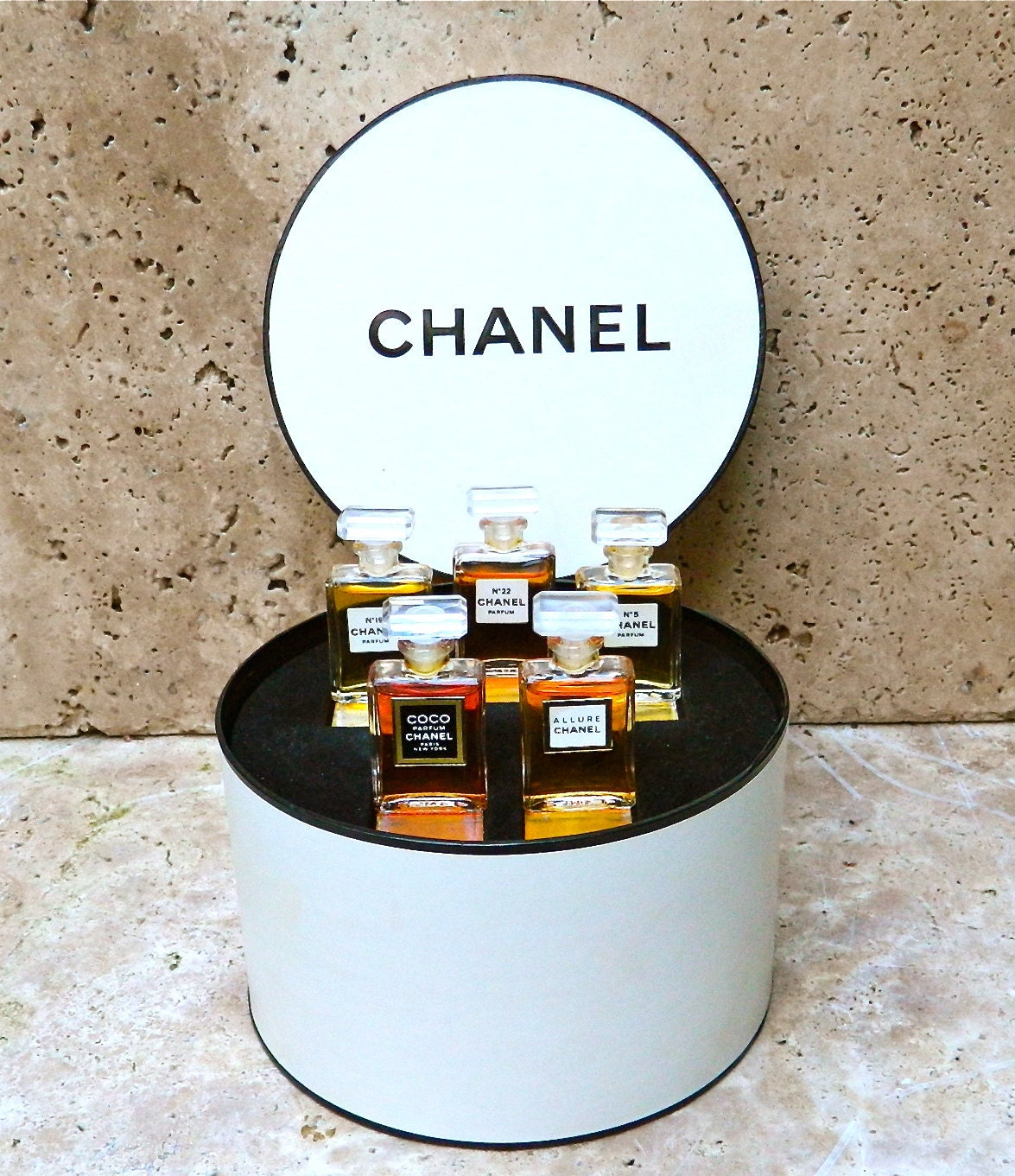 Rare Vintage Chanel Gift Set 5 Crystal Perfume by ODONA on Etsy
