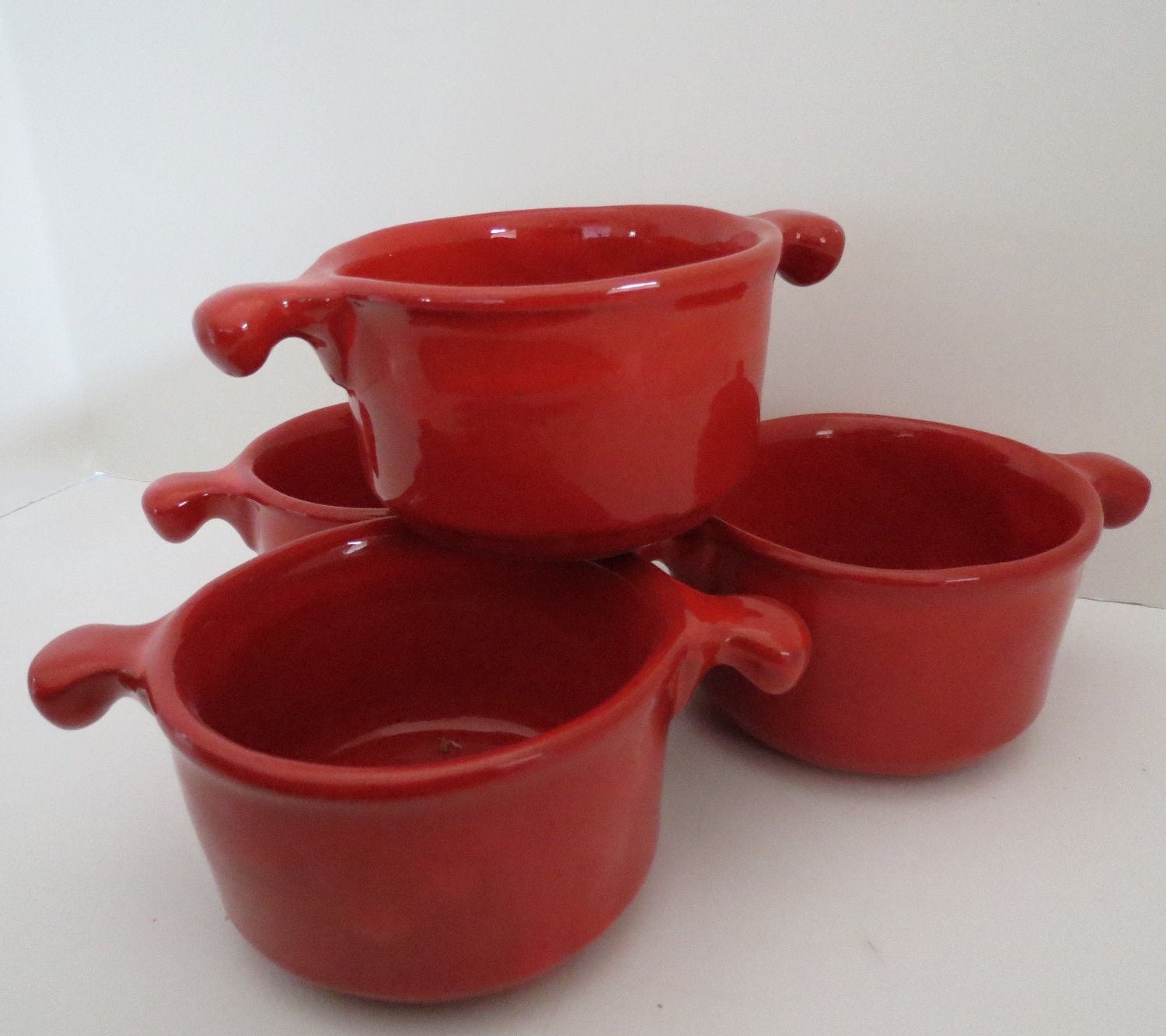 Ovenware, Paprika, Individual Casseroles, Onion Soup Bowls, Vintage
