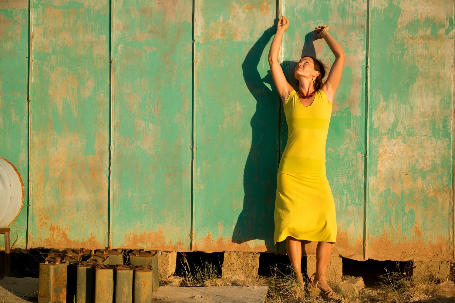 Yarrow Dress (Organic Cotton - Organic Clothing) Below the knee