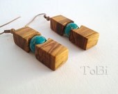 Wooden earrings