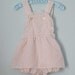Vintage Baby Romper with Pink Rosebuds 6mo.