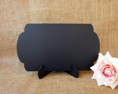 Set of 2 - Frameless Chalkboard for Wedding Signs or Photo Props , Reception Blackboards with Stand