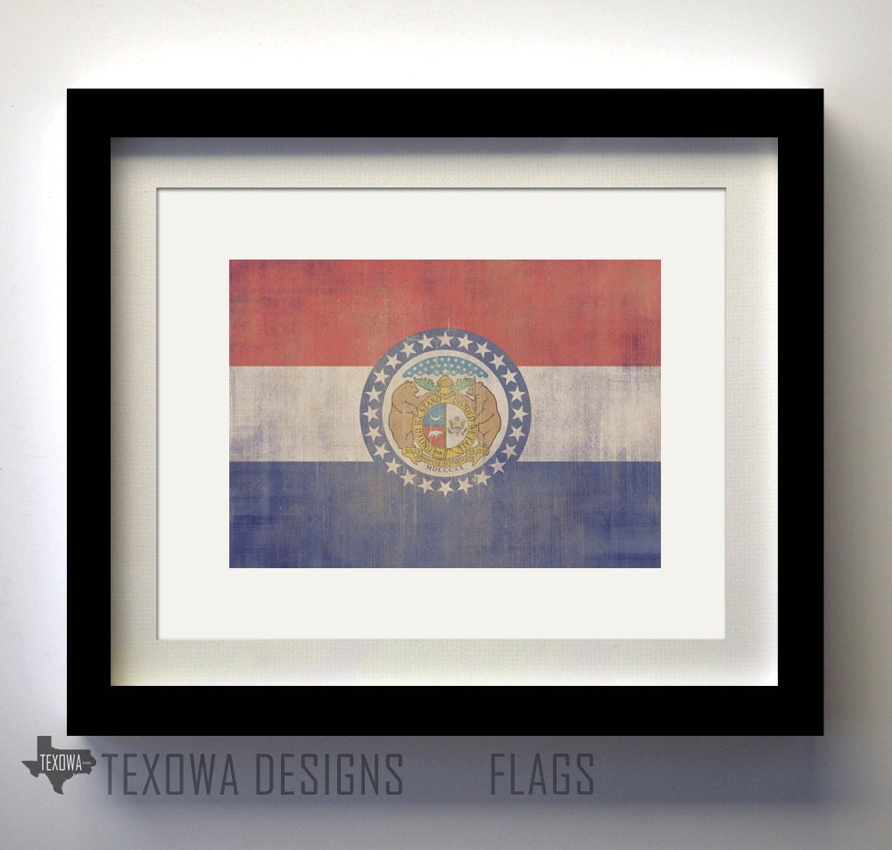 Missouri Flag Print
