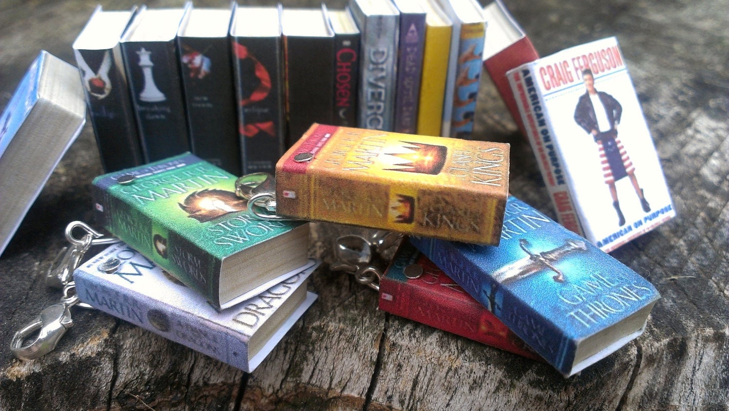 Miniature Book Charms You choose the books you by AppleBeads85