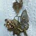Vintage Style Necklace - Fairy Necklace - Butterfly Necklace - Pearl Necklace - Open Front Grape Toggle