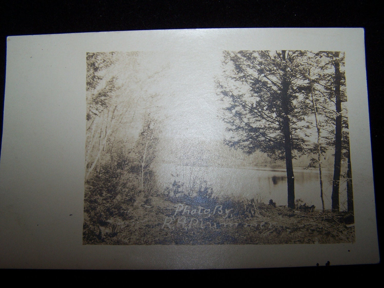 VINTAGE POSTCARD Water river scene