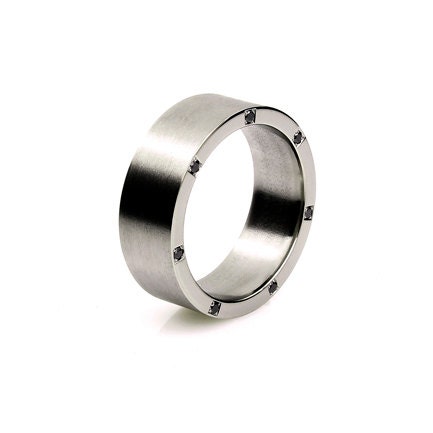 Titanium ring, black diamonds, wedding band, men wedding band, rings for men, commitment, titanium, black diamond, promise, titanium wedding