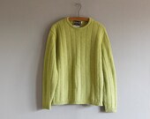 1960's chartreuse sweater