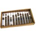 Wooden vintage abacus large back to school antique calculator computer