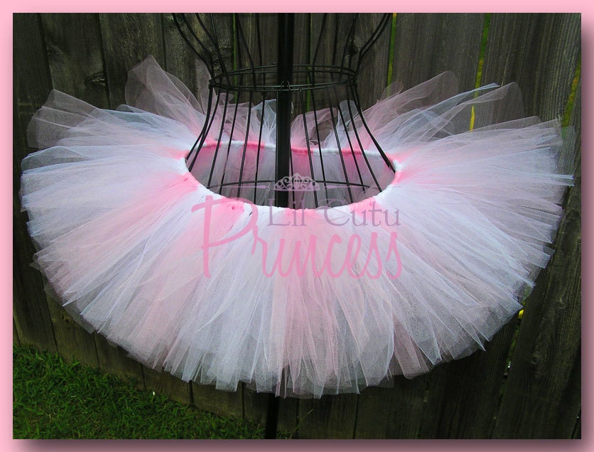 Anna - Pink and White Tutu - Birthday Tutu - Available in Infant, Toddler, Girls, Teenager and Adult Sizes