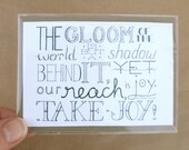 Gift Tag, ACEO, ATC, Miniature Art Print, Artist Trading Card