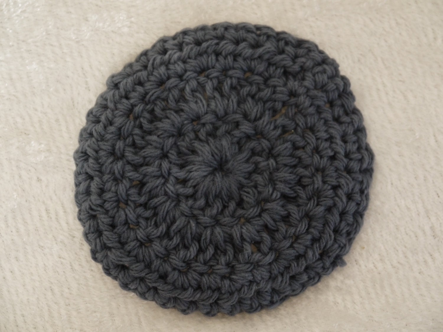 Crocheted Scrubber with Tight Weave