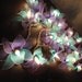 20 Blue-Deep blue-Orchid Flower Fairy String Lights Wedding Party Floral Home Decor 3.5m
