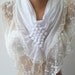 Romantic white Gorgeous Scarf - Super quality Scarf Shawl --Mothers Day Gift