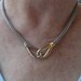 Vintage 1970s Two-Tone Viking Knit Necklace