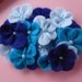 Cinderella Inspired Eco Felt Hydrangea Headband, hand sewn for wedding, flower girl, birthday party, summer party, beauty pageant etc