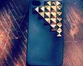 Vintage-look gold stud iPhone 4 and 4s case