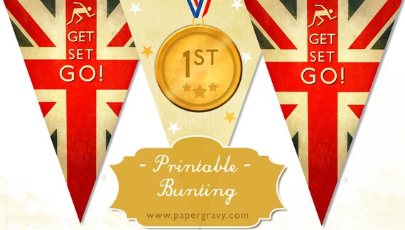 PRINTABLE Union Jack Party British BUNTING Il_570xn