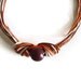Knot Necklace,Cord Fiber Necklace, Statement OOAK Necklace, Brown Orange Beige, Fall Accessory, Earth Colours Necklace