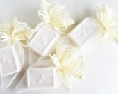 50 wedding favors bridal shower baby shower organic soaps organza sachets mist scented drawer sachets minimalist aromatherapy lace sachets