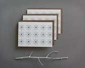 holiday card set. set of 6 . geometric stars  blue, green & red. christmas stationery. hostess gift . holiday notecard set . geometric - BranchandOlive