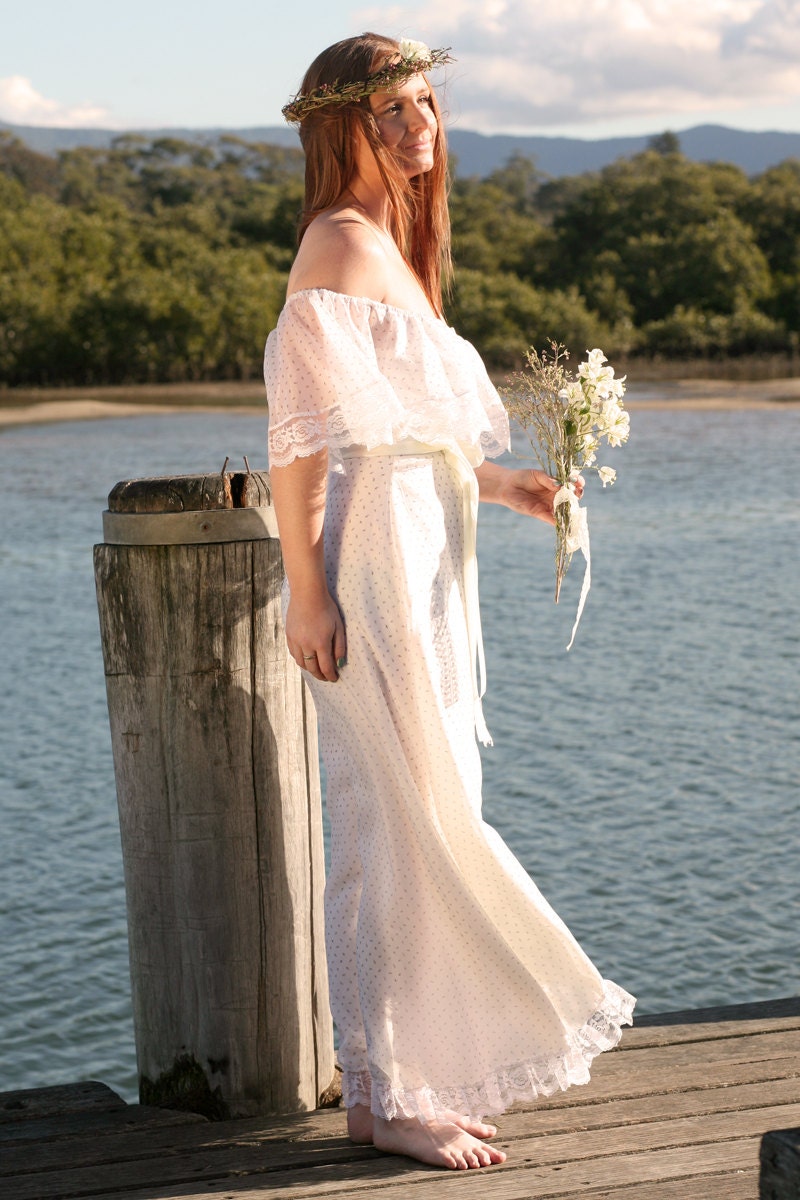 Vintage Wedding Dress - EVIE 1970s