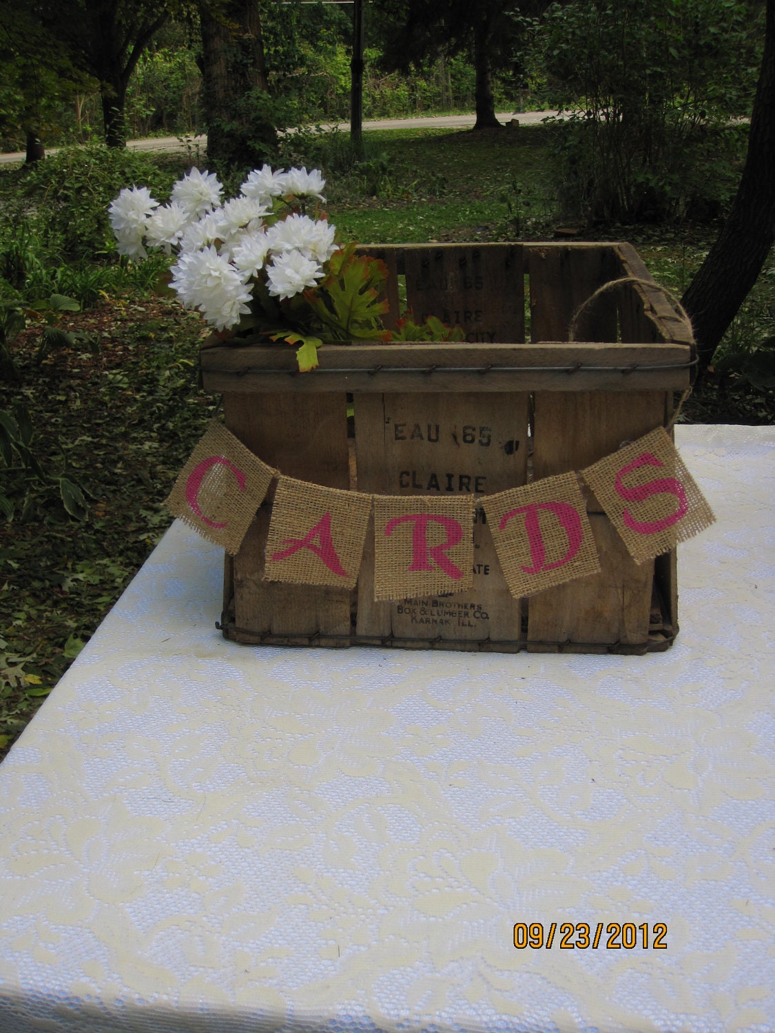 James Crates-Vintage Apple Orchard Boxes- Wedding Receptions, Photo Prop,Card Box, Program Basket, Centerpiece, Bar