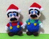 Crochet Christmas dolls, Super Mario and Luigi Amigurumi- Finish Doll