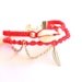 Sea Shell Friendship Bracelet in Hot Rose.