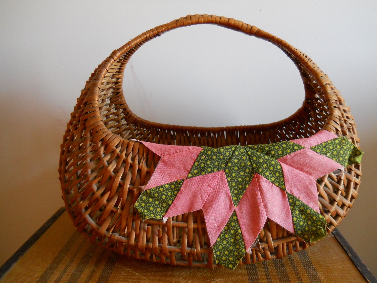 to market, to market - vintage woven market basket