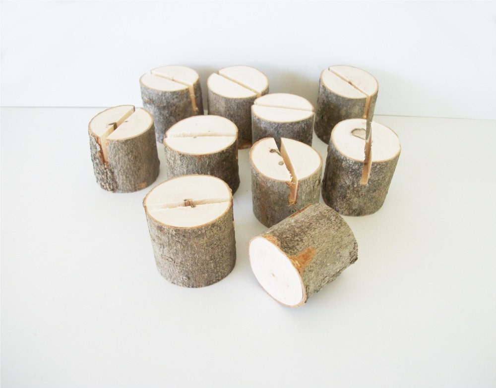 10 Maple Natural Wood Place Card Holder Rustic Wedding Table Decor Table Number Holder Business Card Holders