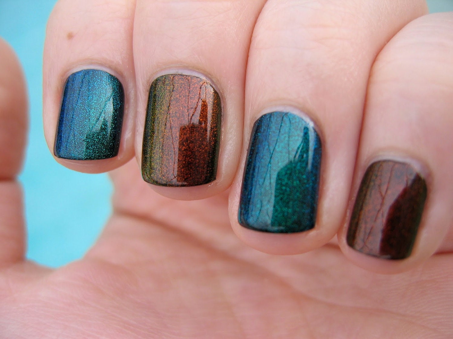 Unicorn Duochrome Color Shifting Top Coat Custom Nail Polish 15mL