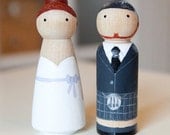 Custom Hand Made Wood Wedding Cake Toppers