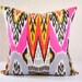 IKAT PILLOW 18x18 Decorative Throw Pillows red 18x18 Modern Pillow Covers NPI101
