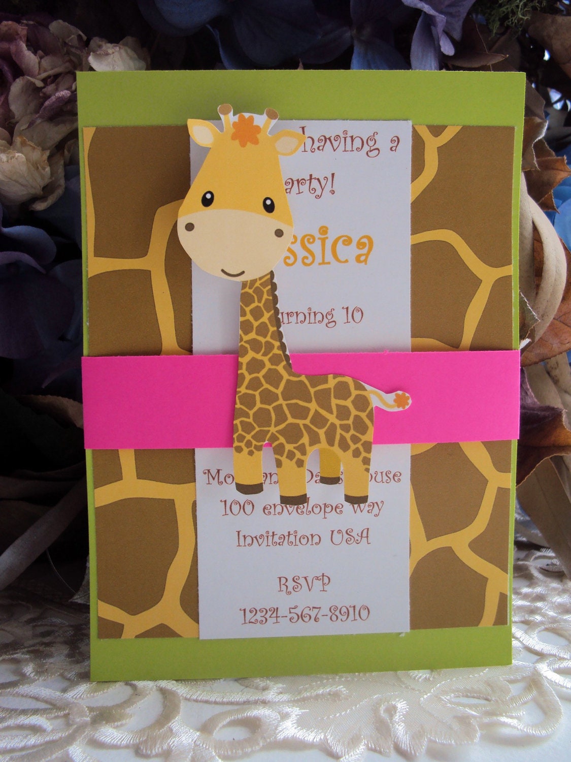 Zoo invitation,Safari Invitation, Childrens Birthday Invitation