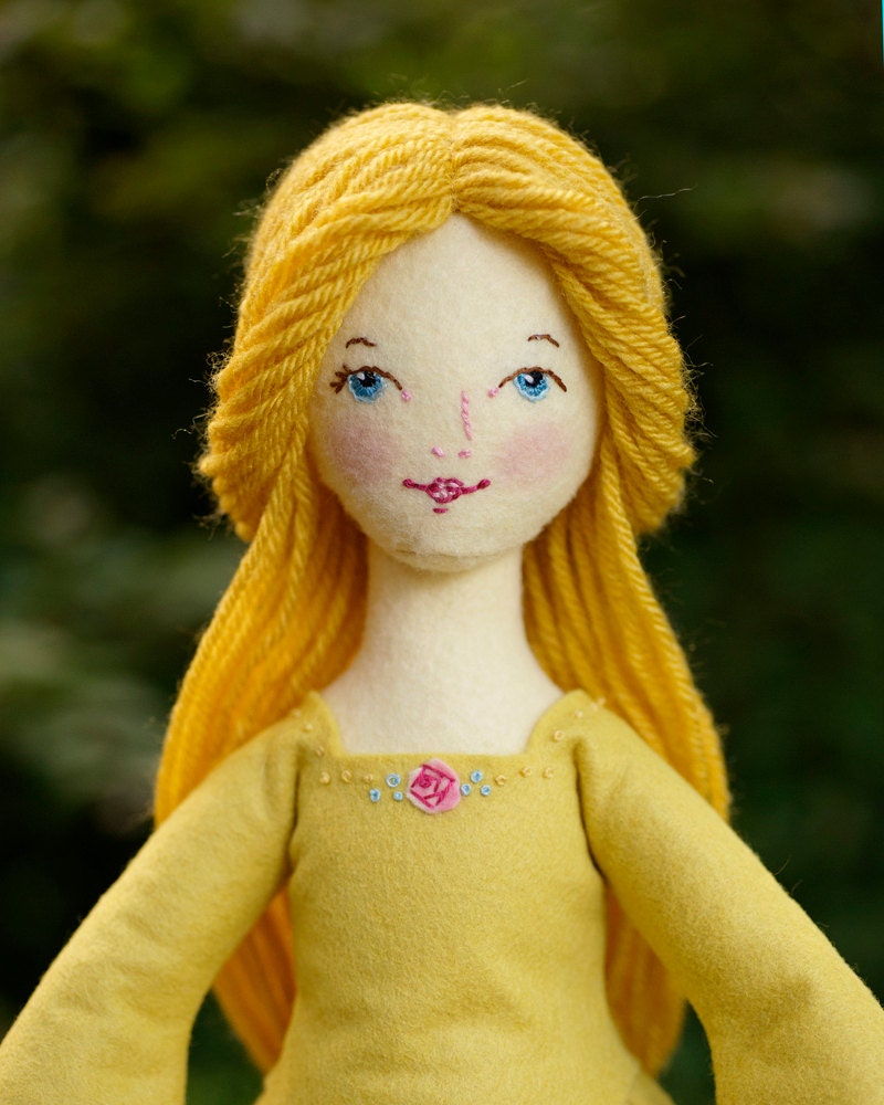 Beauty - PDF ePattern Wool Felt Doll