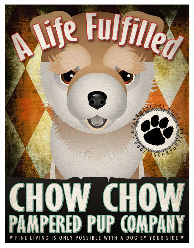 Chihuahua Pampered Pups Original Art Print - 11x14 - Dog Poster - Dogs Incorporated