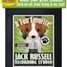 Jack Russell Recording Studio Original Art Print - Custom Dog Breed Print - 11x14