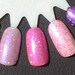 SALE Stargazer Lily - Pink with Holo Silver Glitter Nail Polish 15mL