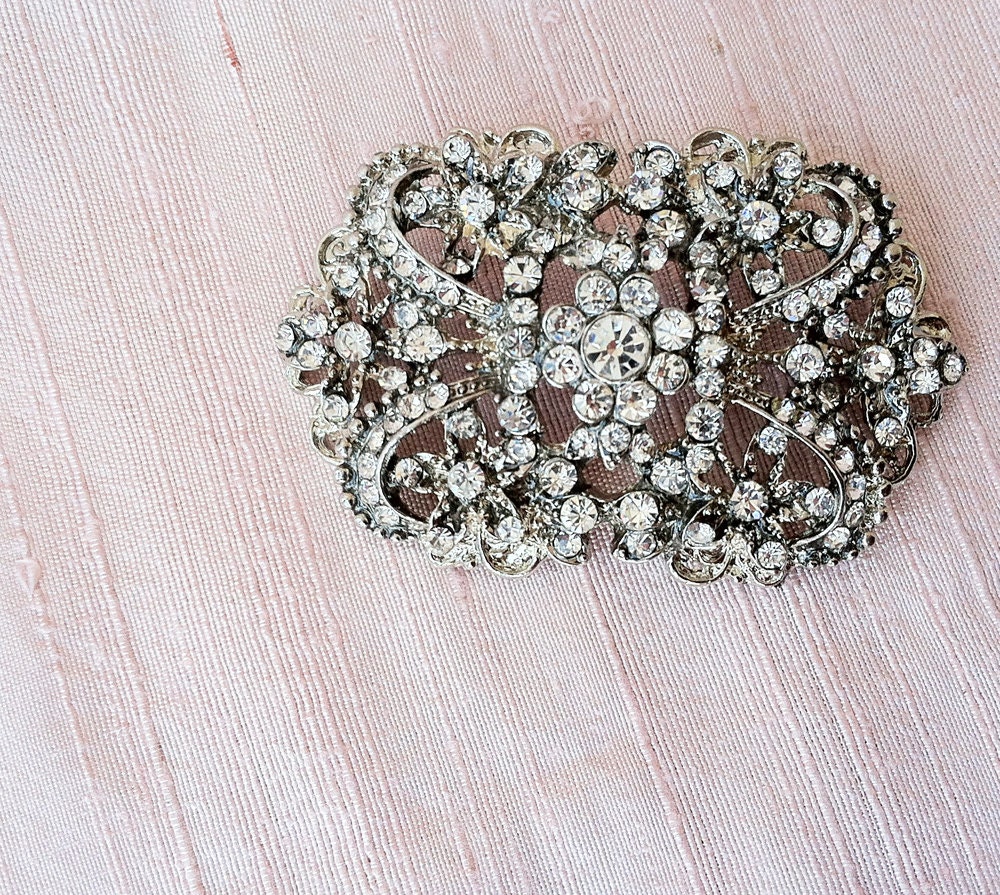 Rhinestone Hairpiece or Brooch - style B8