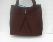 Clearance - Brown bag with sparkle buttons