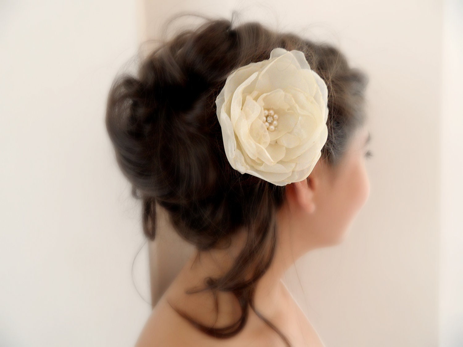bride hair  flowers,  bridal accessories, bridal hair accessories, - WEDDINGHome