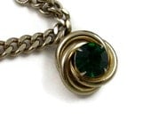 Gorgeous Vintage Emerald Green Charm Bracelet - Perfect Gift