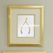 Art Print Framed 24K Gold Stylish Wishbone Print Original Painting