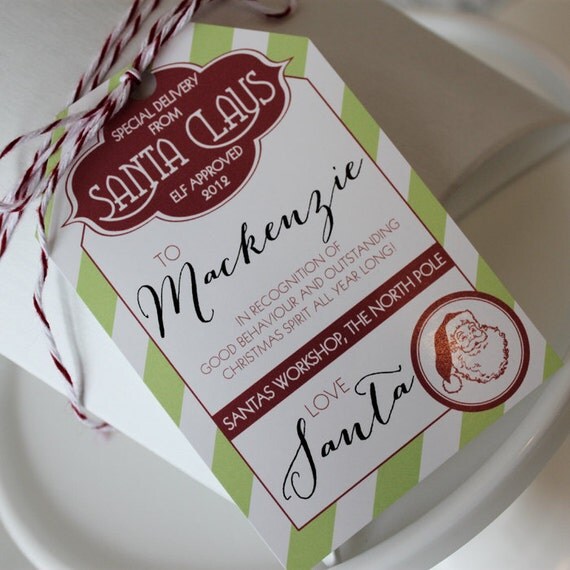 North Pole Printable Gift Tags from Santa : Printable Party Designs by The Tiny Tiara Il_570xn