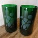 Sea Turtles Hand Etched on Recycled Wine Bottle Glasses Set of 2
